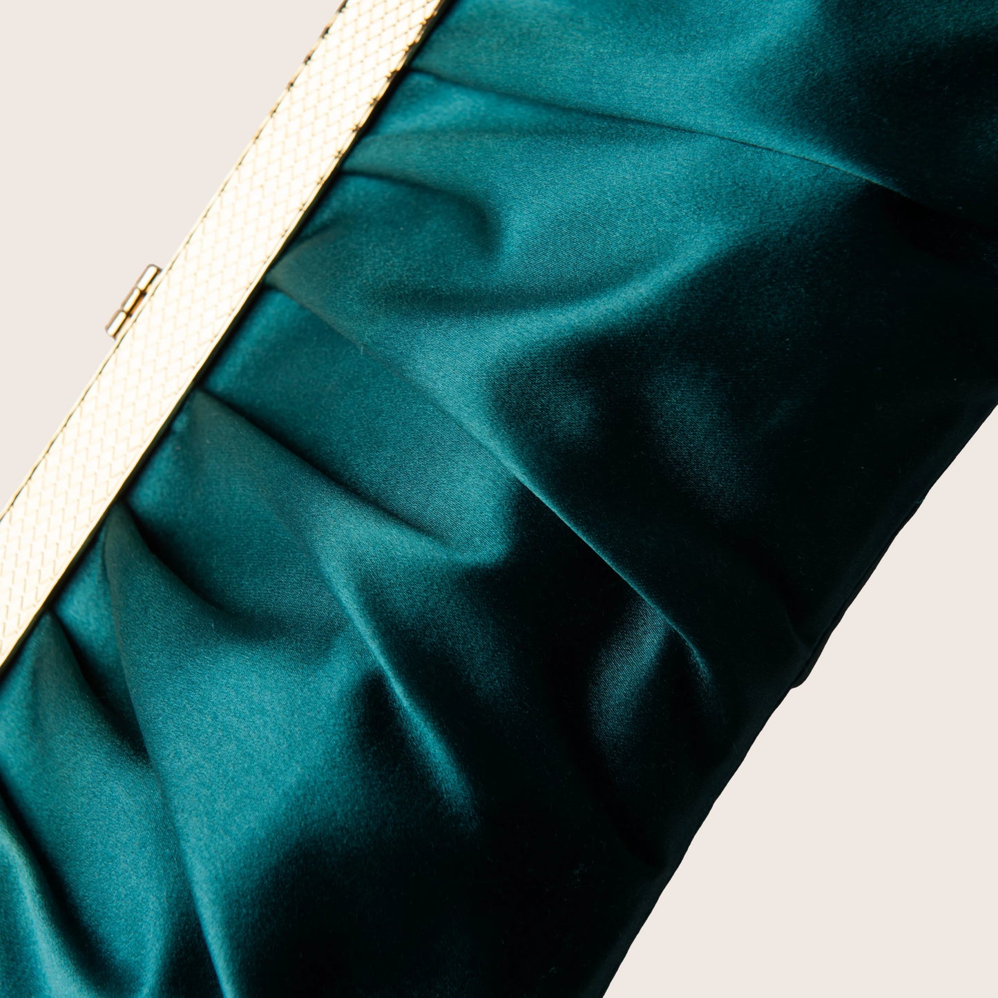 Roberto Cavalli Teal Silk Clutch