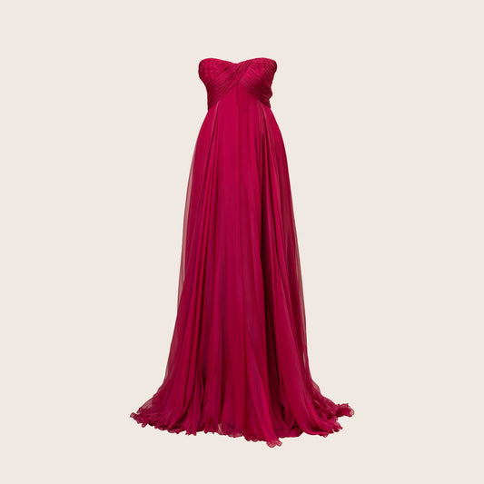 Roberto Cavalli Pink Draped Gown