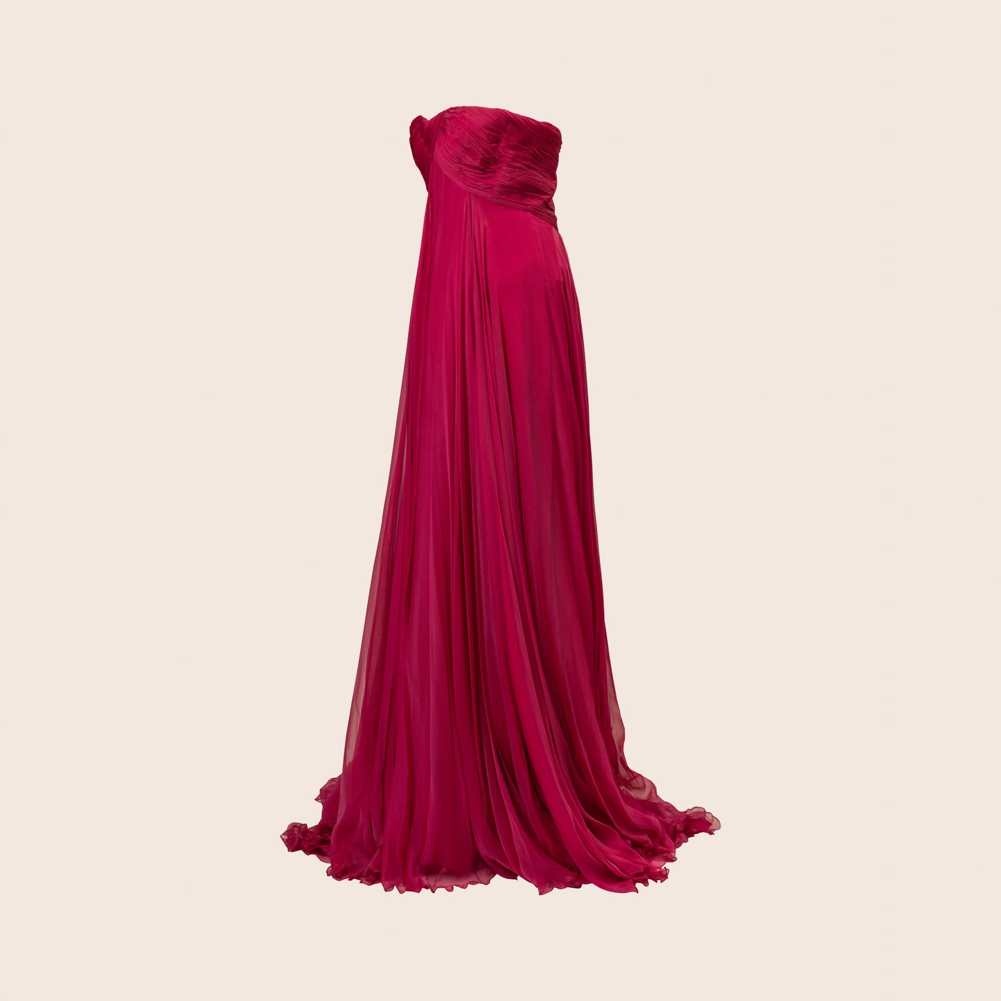 Roberto Cavalli Pink Draped Gown