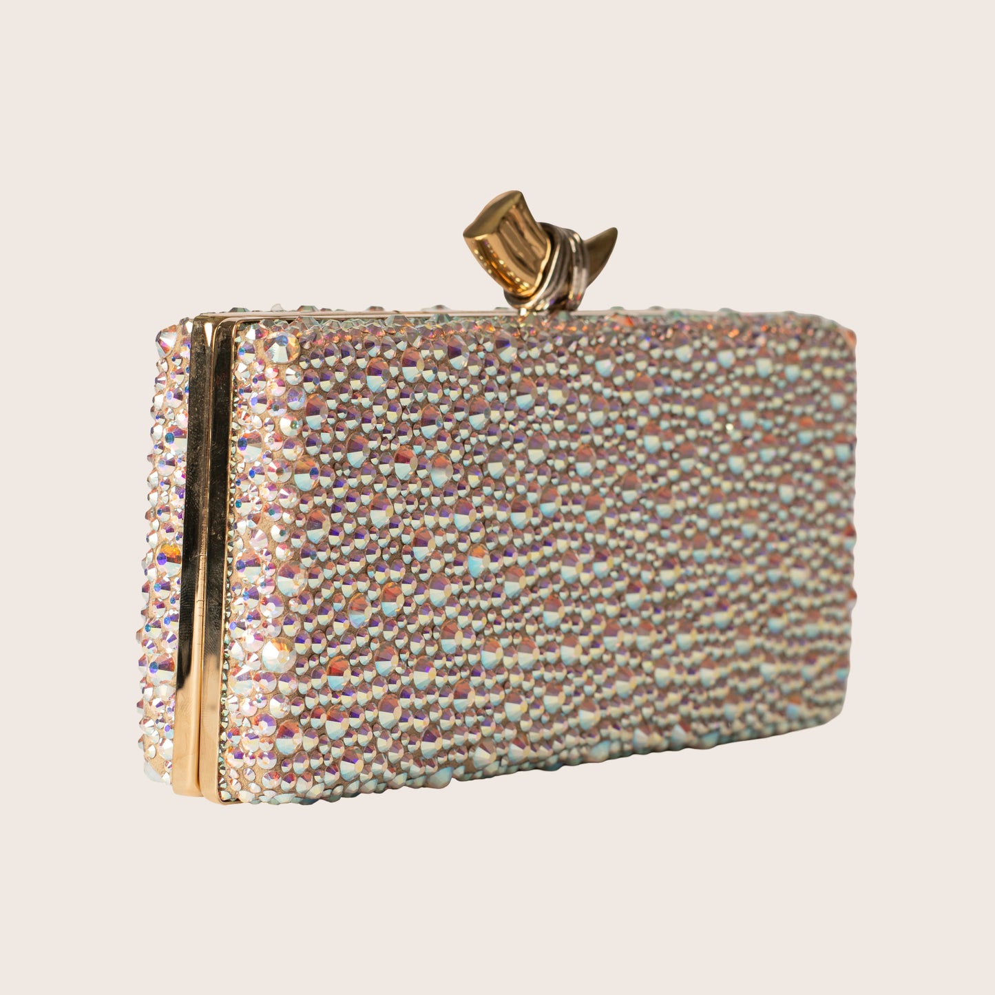 Roberto Cavalli Multicolour Clutch in Glitter Rhino Clasp