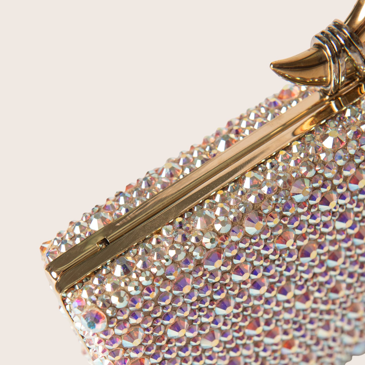 Roberto Cavalli Multicolour Clutch in Glitter Rhino Clasp