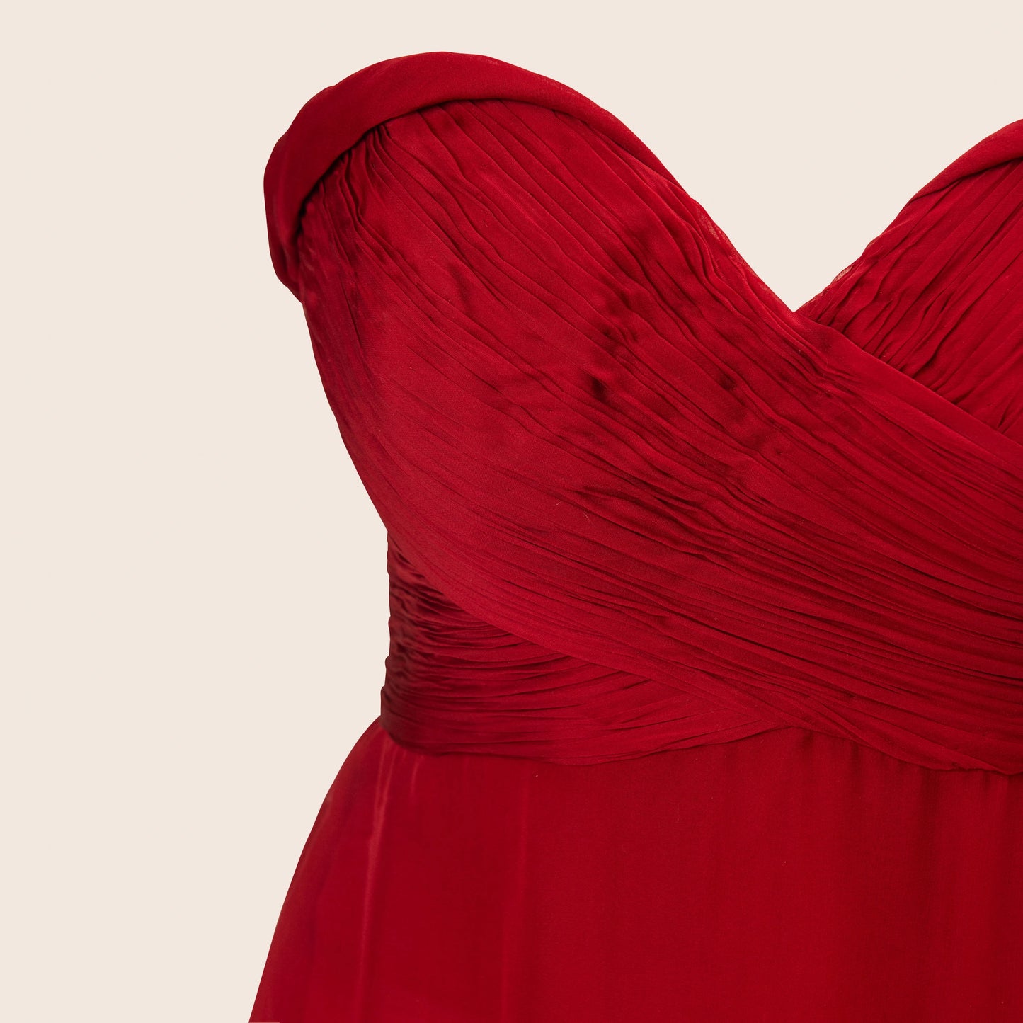 Roberto Cavalli Red Chiffon Dress
