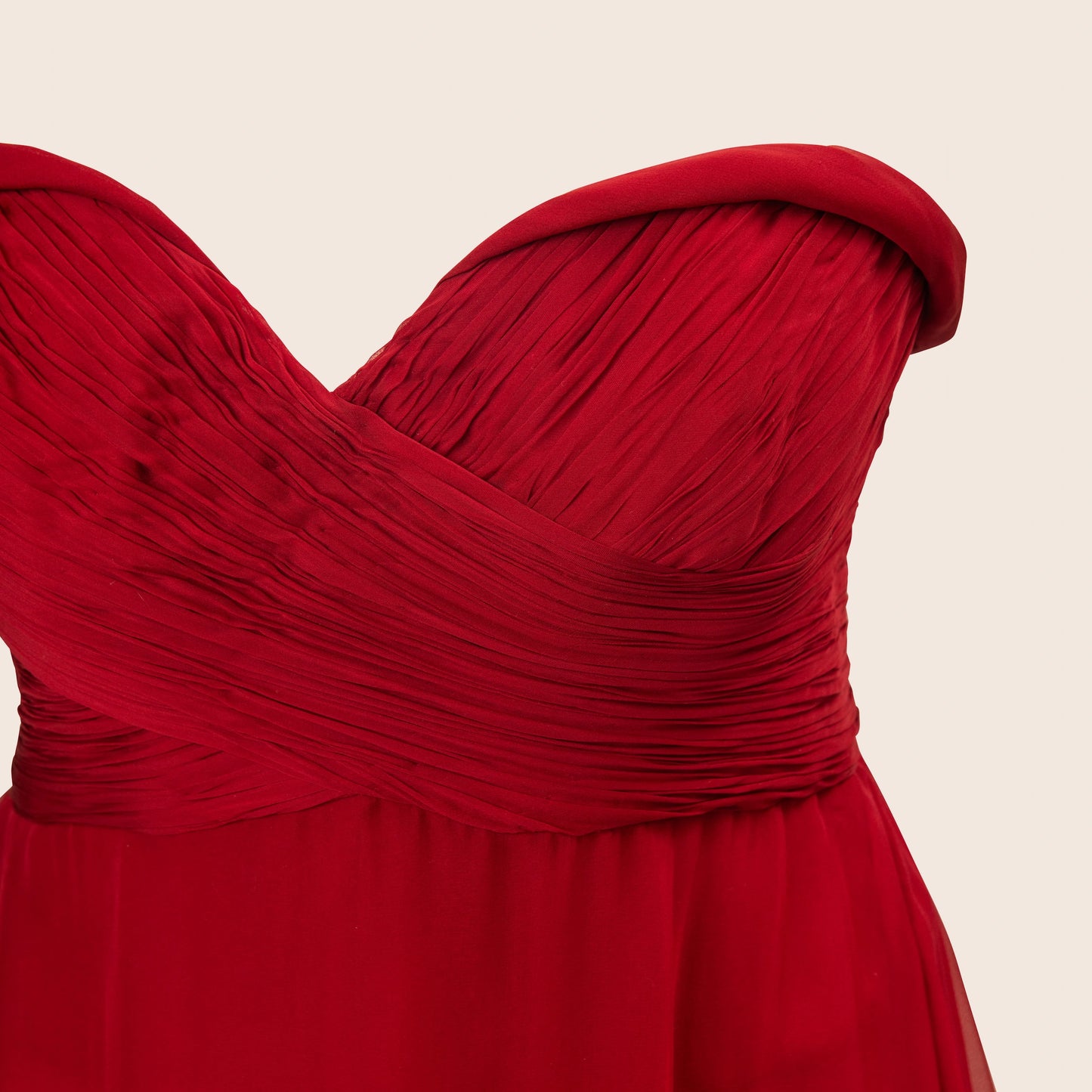 Roberto Cavalli Red Chiffon Dress