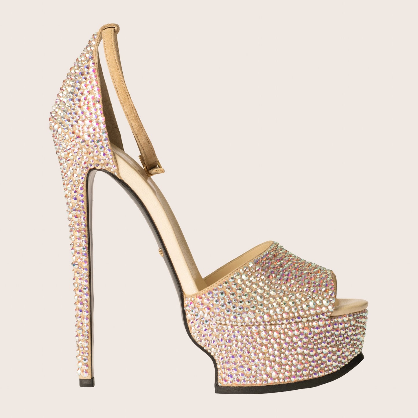 Roberto Cavalli Metallic Platform Heels