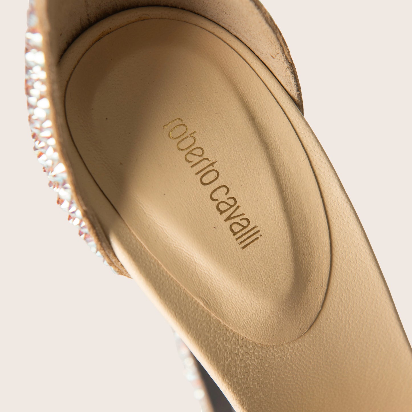 Roberto Cavalli Metallic Platform Heels