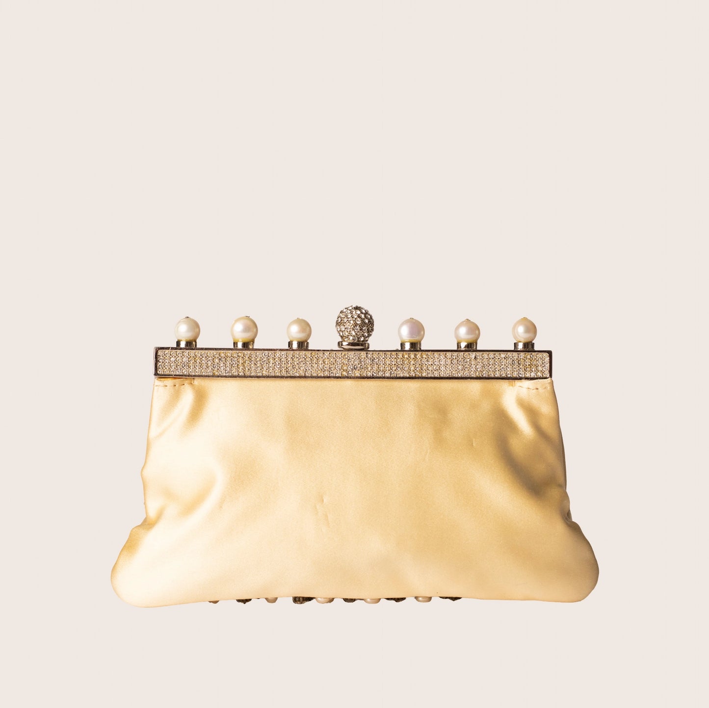 Valentino Mother of Pearl and Crystal-Embellished Clutch