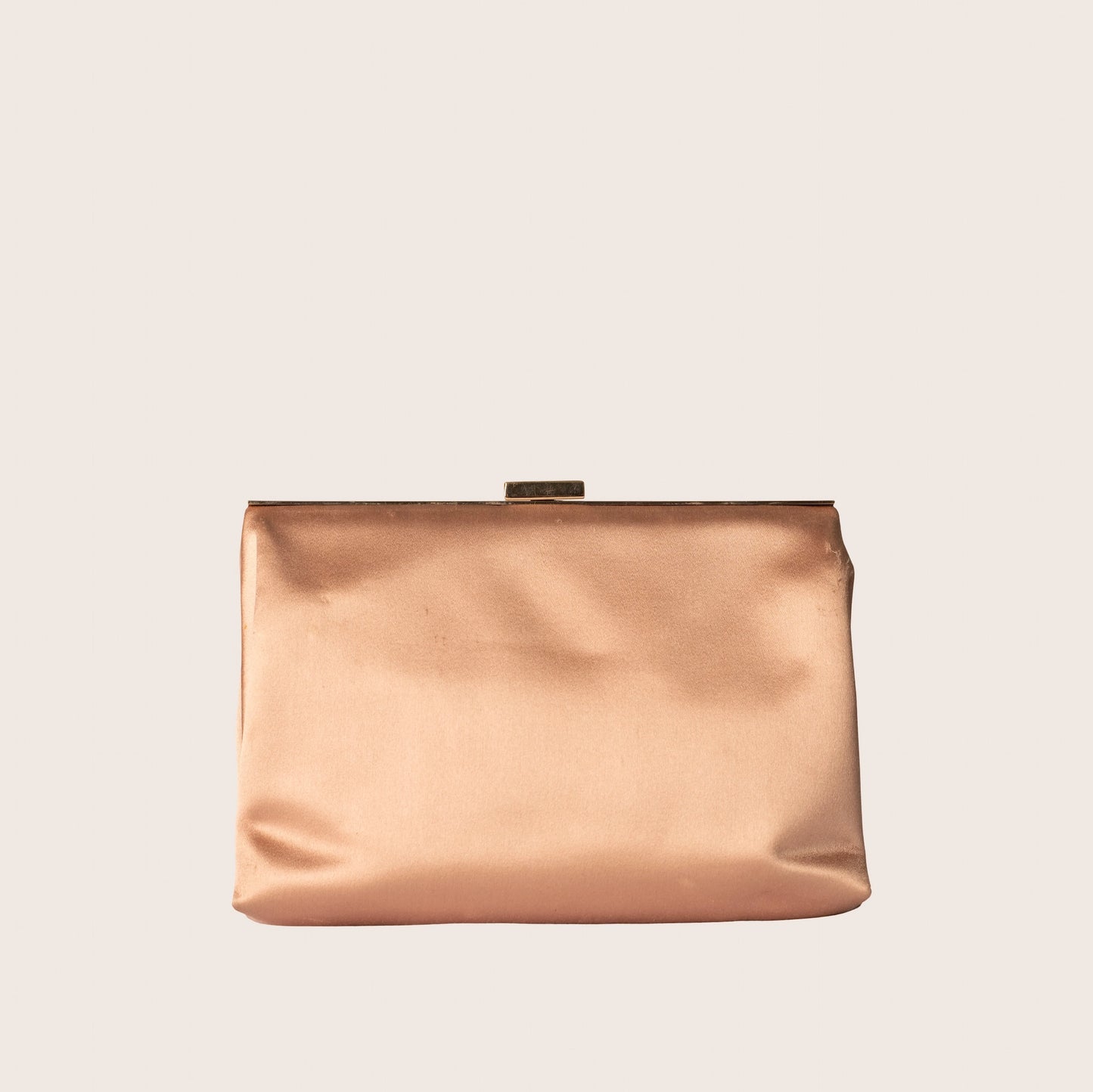 Valentino Pink Rosette Satin Clutch with Crystals and Pearl Trim