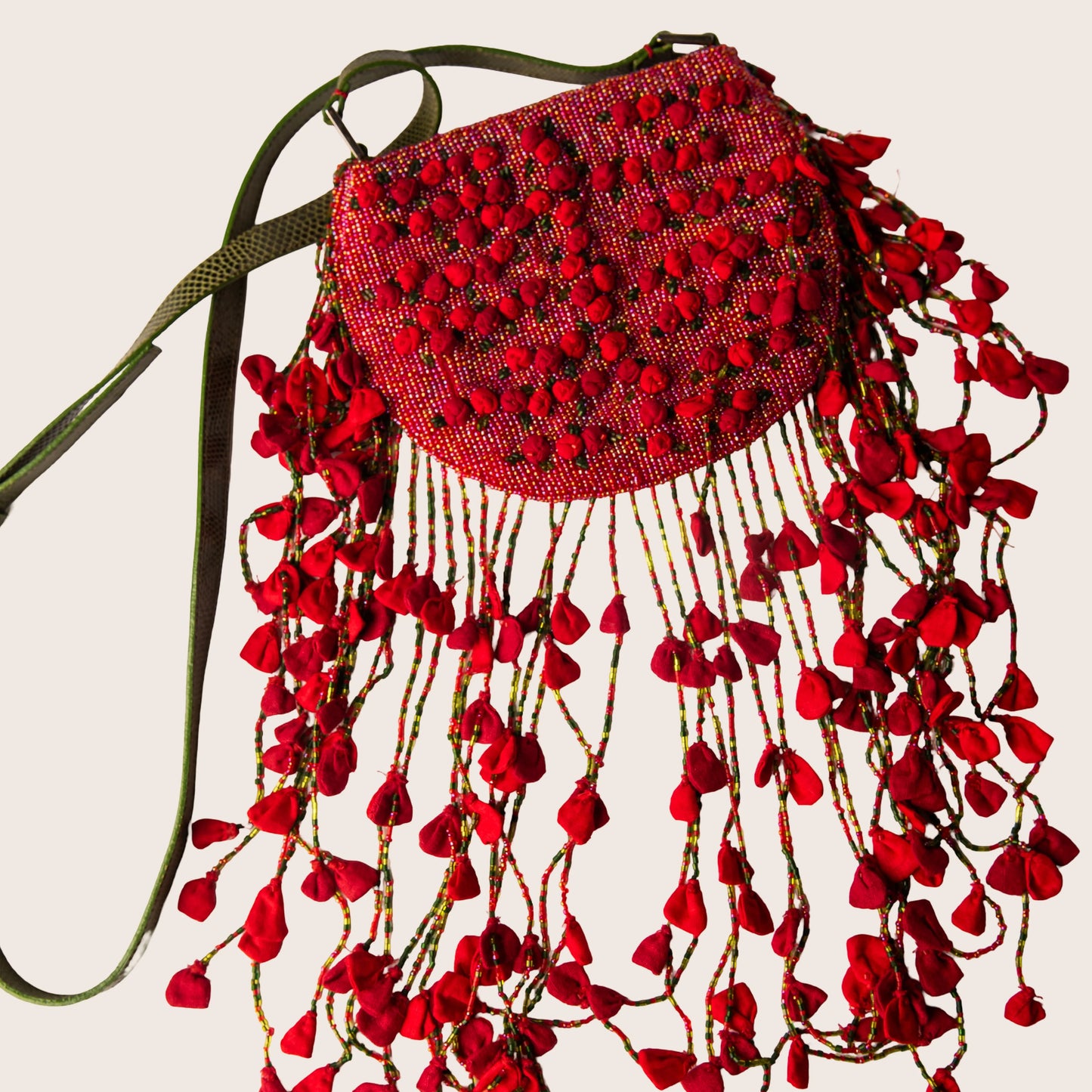 Valentino Garavani Rosebud Beaded Evening Bag