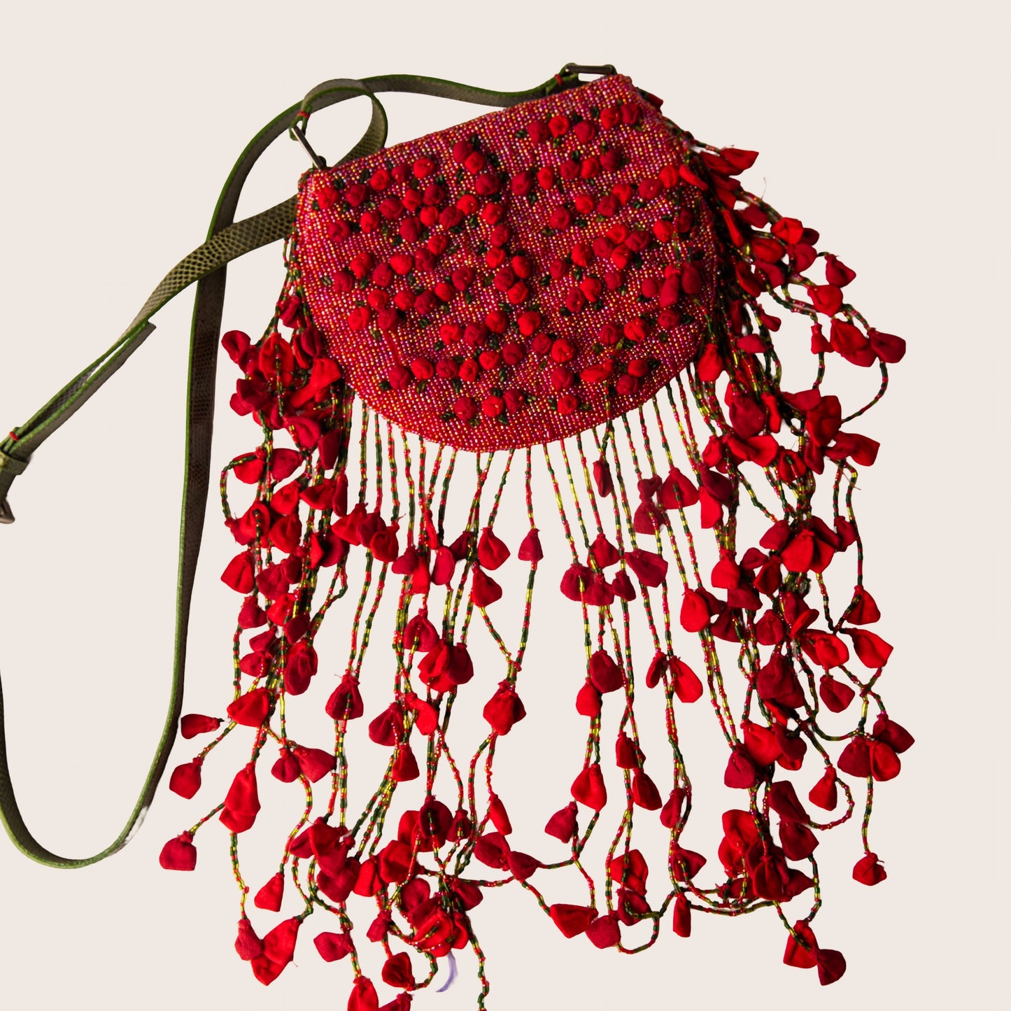 Valentino Garavani Rosebud Beaded Evening Bag