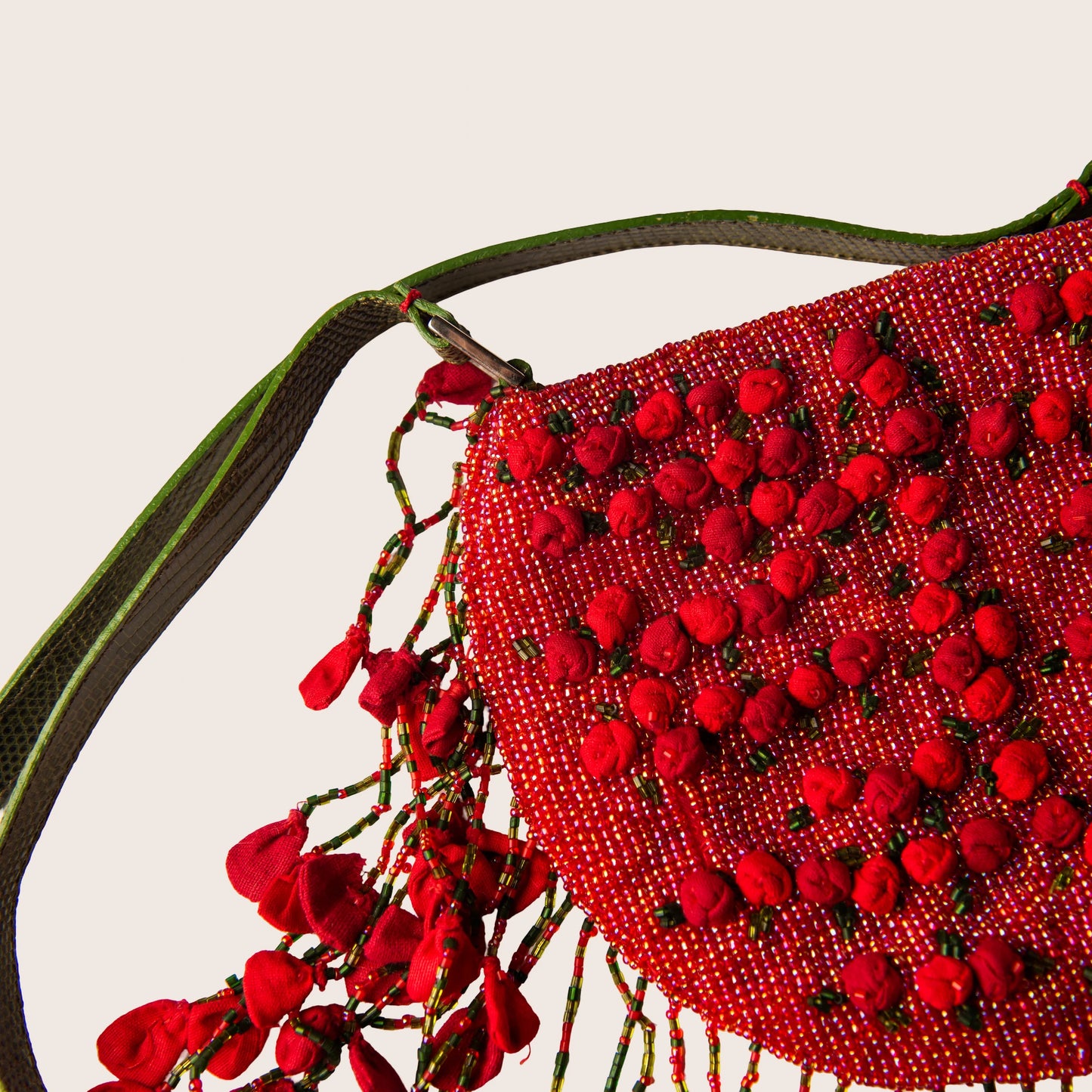 Valentino Garavani Rosebud Beaded Evening Bag