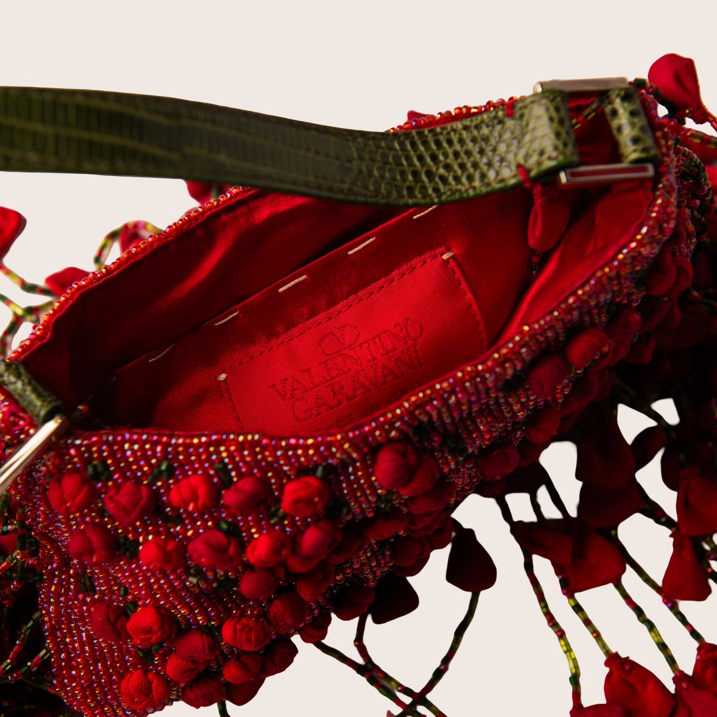 Valentino Garavani Rosebud Beaded Evening Bag