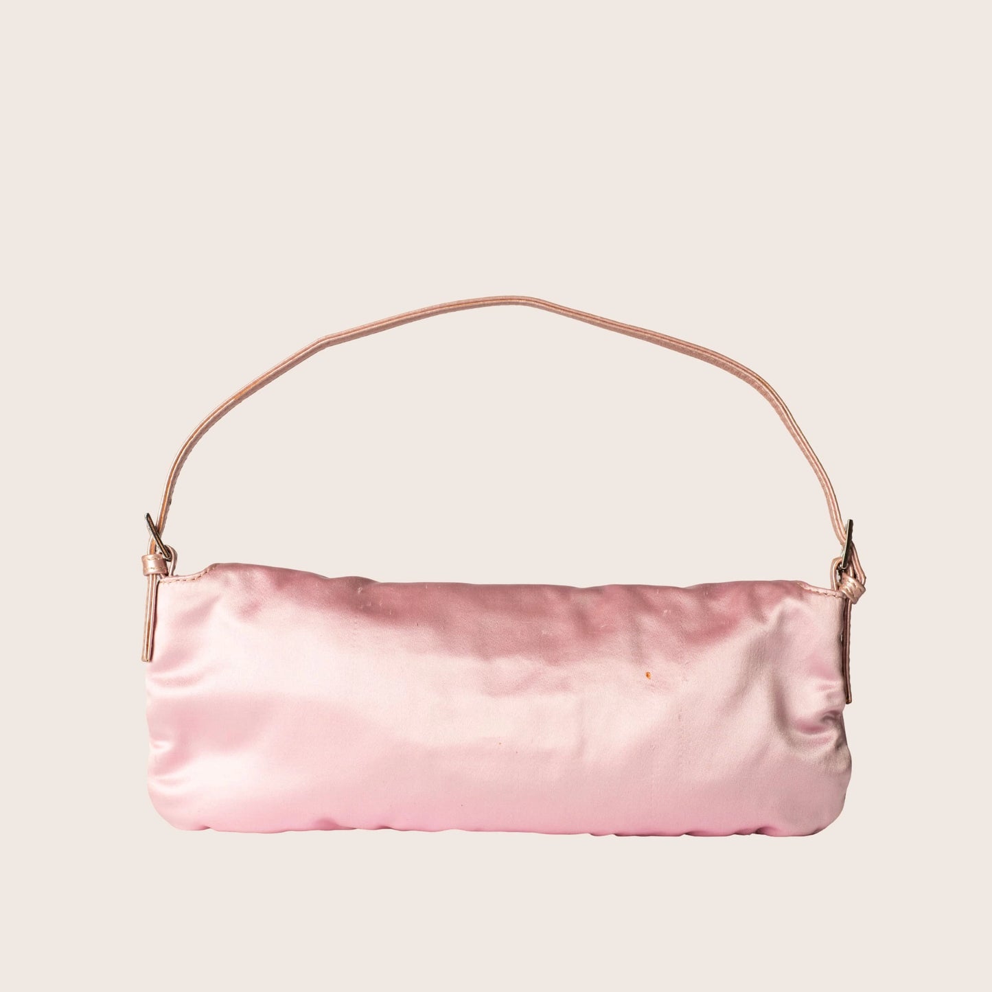 Valentino Pink Satin Bow Clutch with Floral Beaded Embroidery