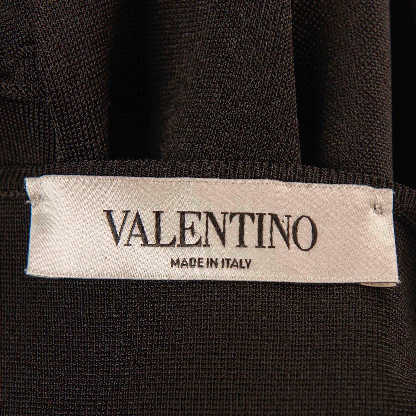 Valentino Black Floral Embellished Midi Dress