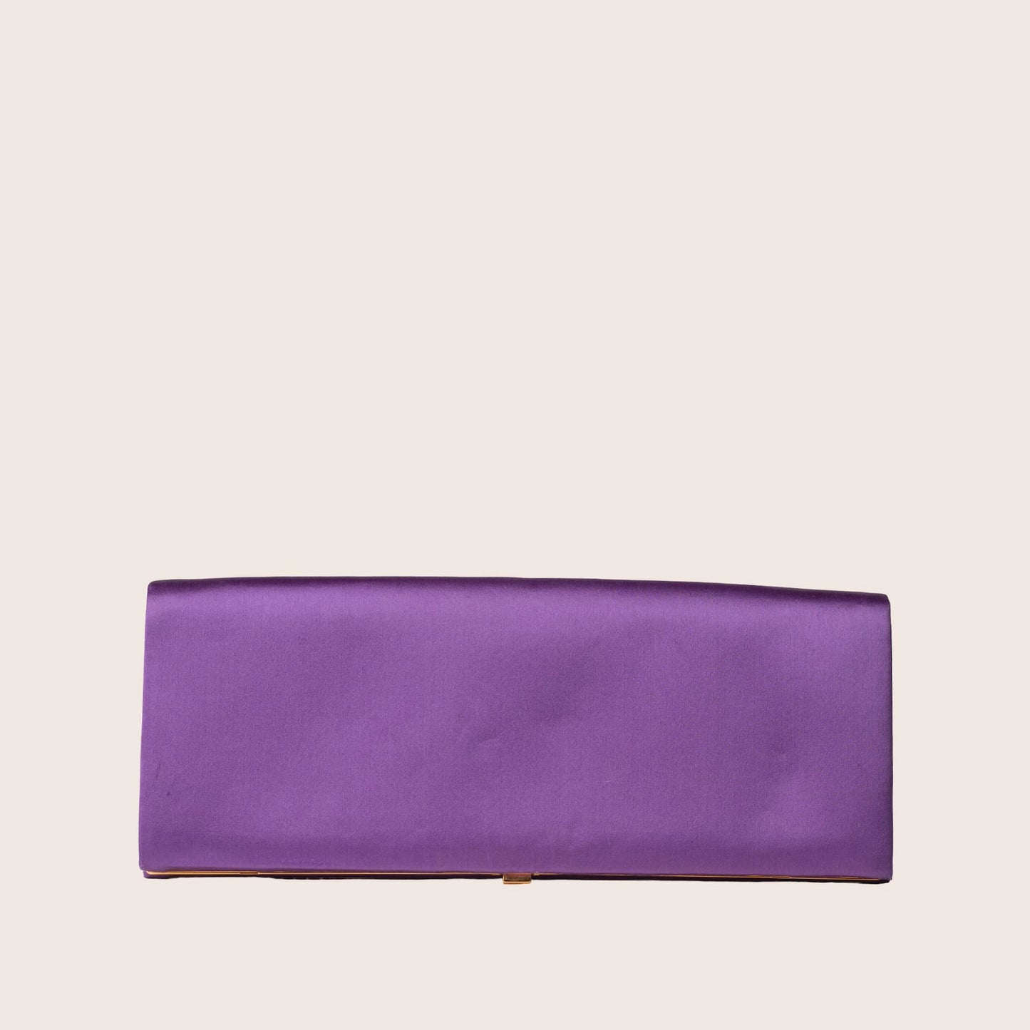 Valentino Purple Satin Clutch